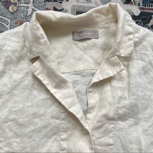 Everlane linen short sleeve button down